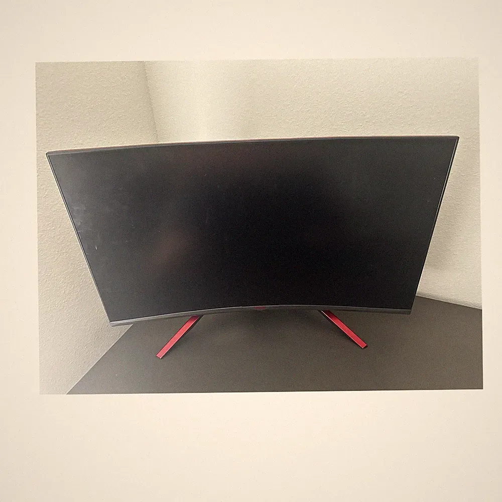 Viotek GN32LD 32" Curved Gaming Monitor 16:9 DVI HDMI DP Black/Red