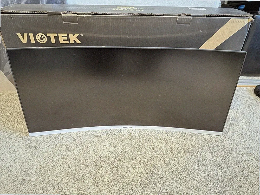Viotek GN34C 34” UQHD Curved Professional Monitor 100Hz 21:9 FreeSync White