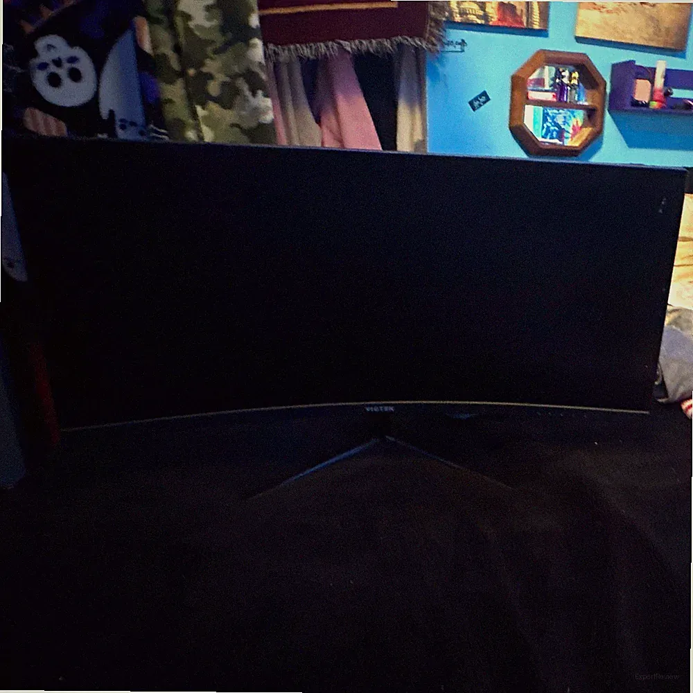 VIOTEK GNV27DB 27in Curved Gaming Monitor 144Hz 1440p 4ms DP HDMI no power cable