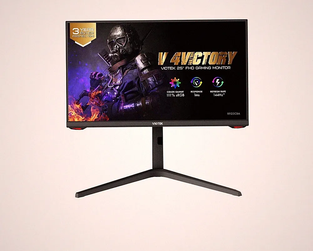 Viotek Reaper 25" 144Hz 1ms IPS Panel 1920x1080pGaming Monitor 111% sRGB G-Sync