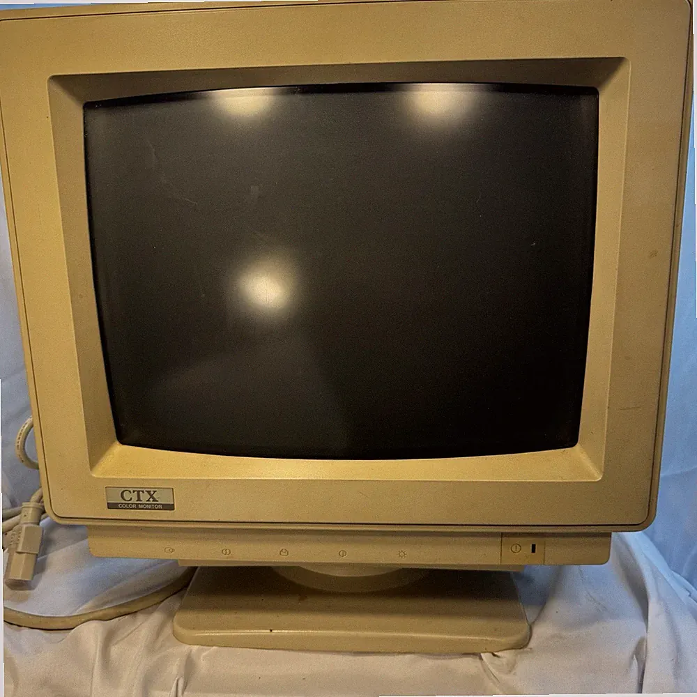 Vtg CRT Retro Video Gaming 14” Ctx Color Monitor Model: 6439