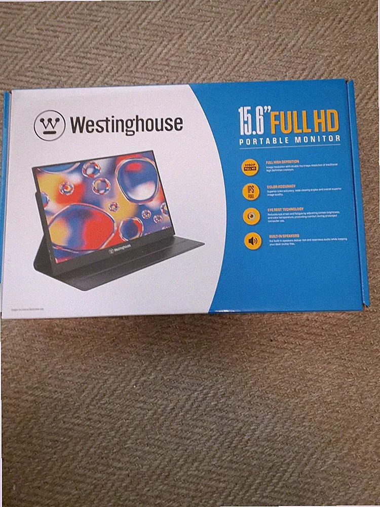 Westinghouse 15.6" Full HD Portable Moniter, Used and Tested 5times