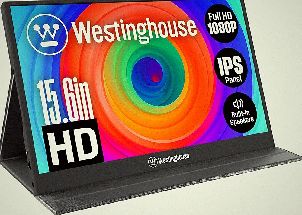 Westinghouse 15.6 Inch Portable Monitor for Laptop and Travel