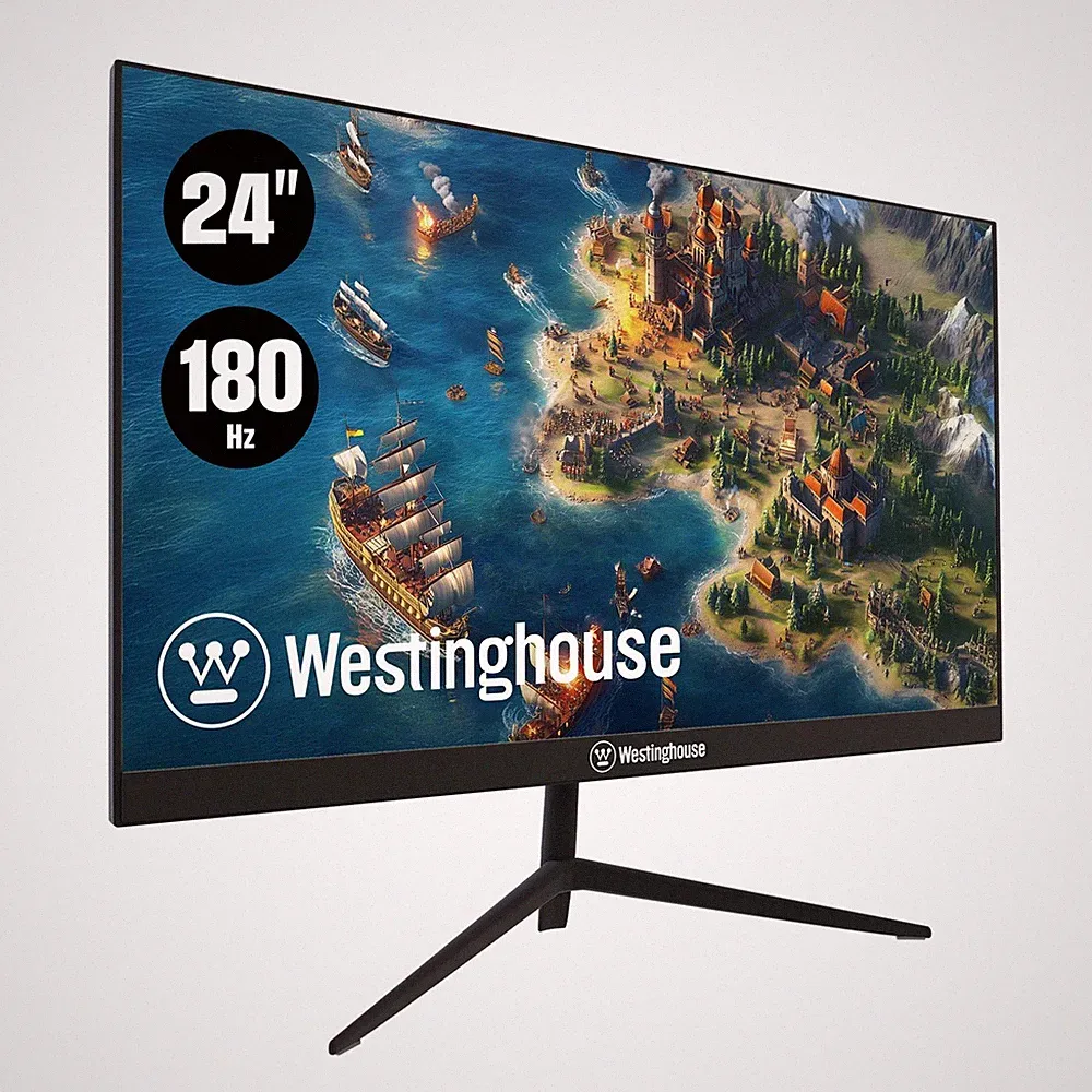 Westinghouse 24 Inch Gaming Monitor, IPS, 180Hz, 1ms, 24 Black