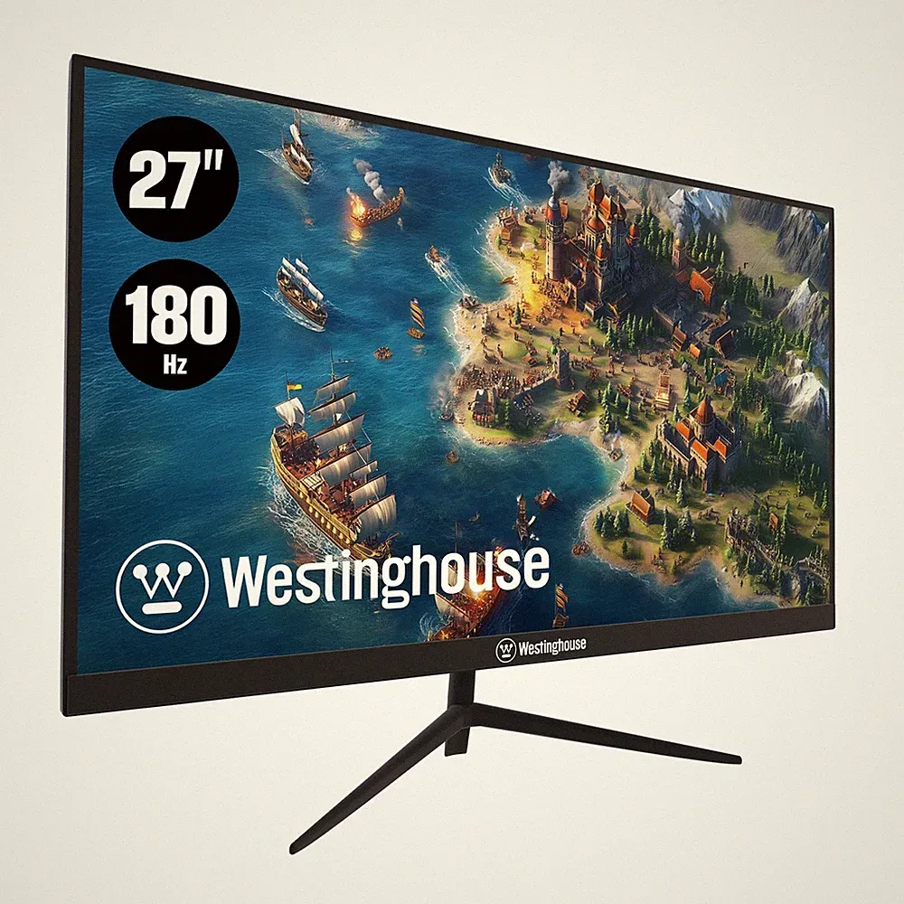 Westinghouse 27 Inch Flat Gaming Monitor, 180Hz, 1ms, AMD FreeSync Support, L...