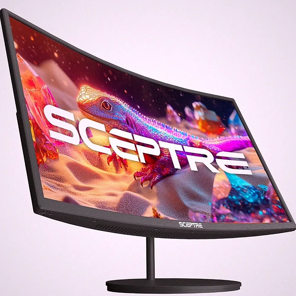 Wide Color Gamut 27" Curved 100Hz Monitor Built-in Speakers