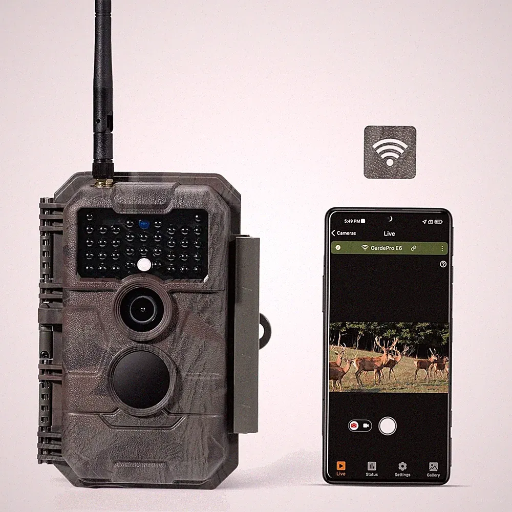 WiFi Game Camera with No-Glow Night Vision, Motion Detection