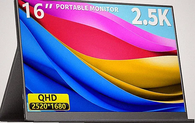Wired Portable Monitor for Laptop, 15.6" Portable Monitor - 1080P FHD Second Scr
