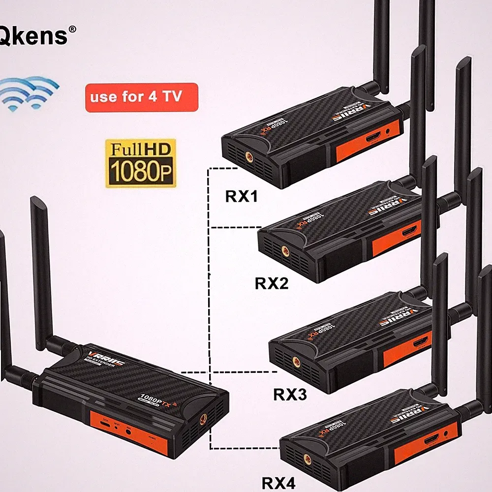 Wireless Wifi HDMI Extender Transmitter Receiver Adapter Camera PC To TV Monitor