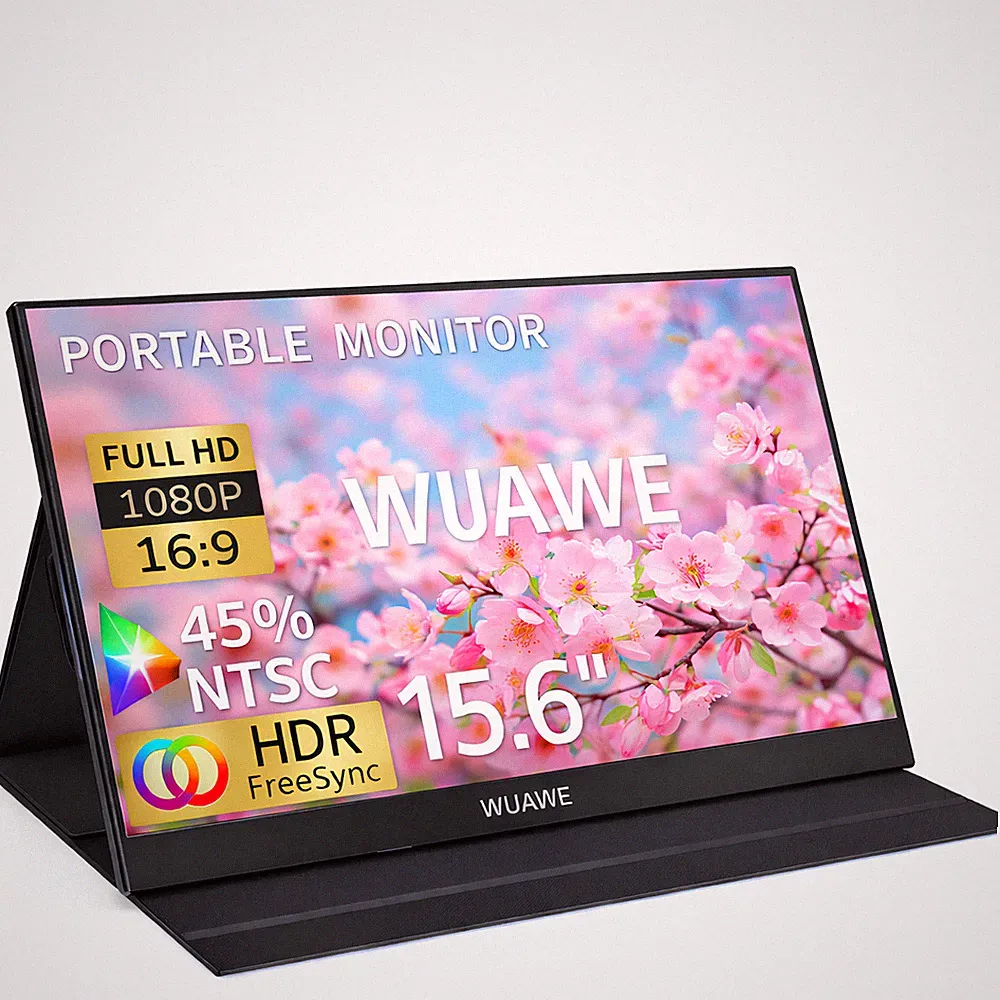 WUAWE 15.6" Touchscreen Portable Monitor 1080P FHD IPS Laptop Second Screen