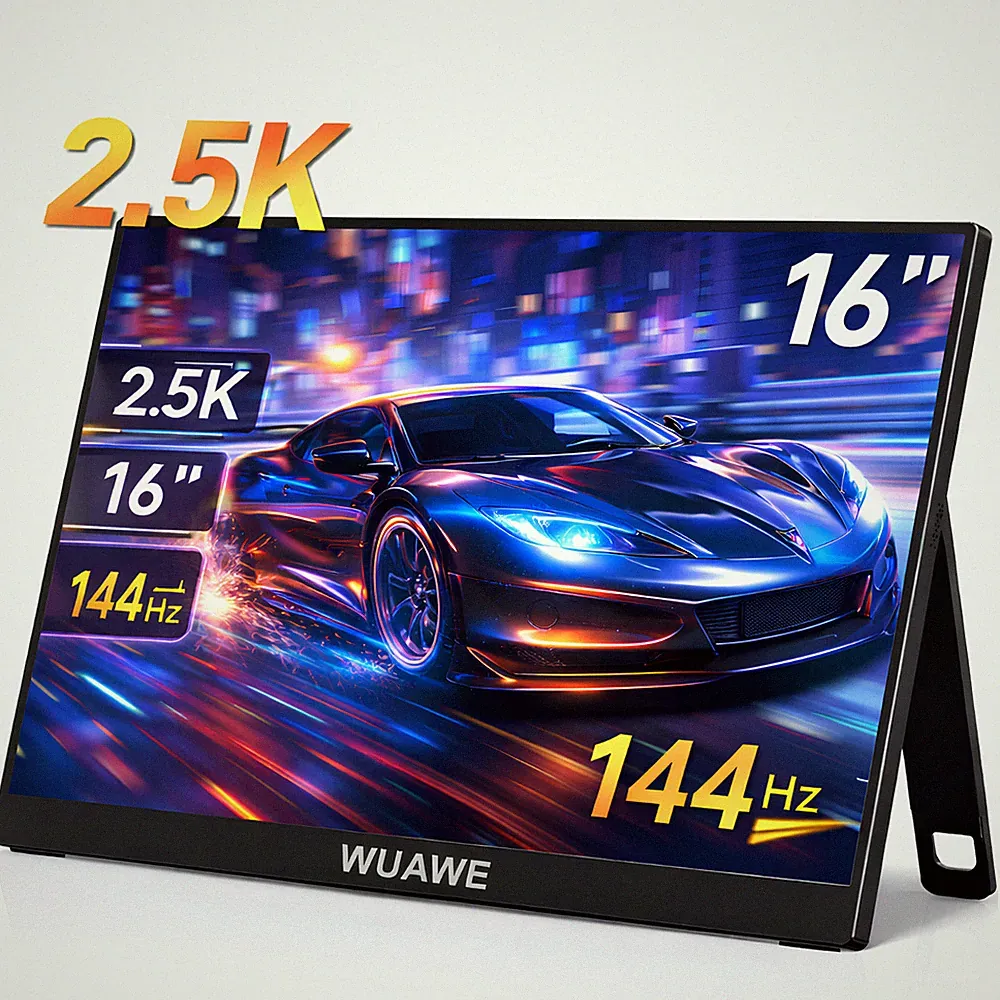 WUAWE 16 Portable Monitor 2560x1600 144Hz FreeSync IPS External Screen USB-C