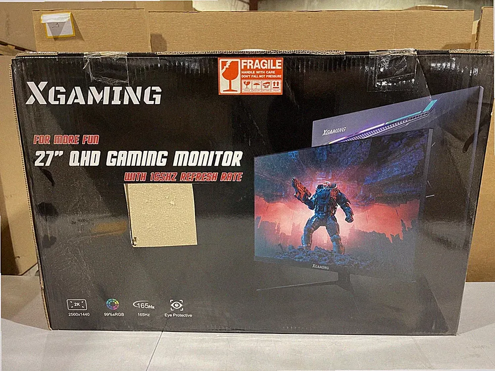 XGaming TMDTMD27G2 Black 165Hz Eye Care RGB 27 Inch 2K QHD Gaming Monitor