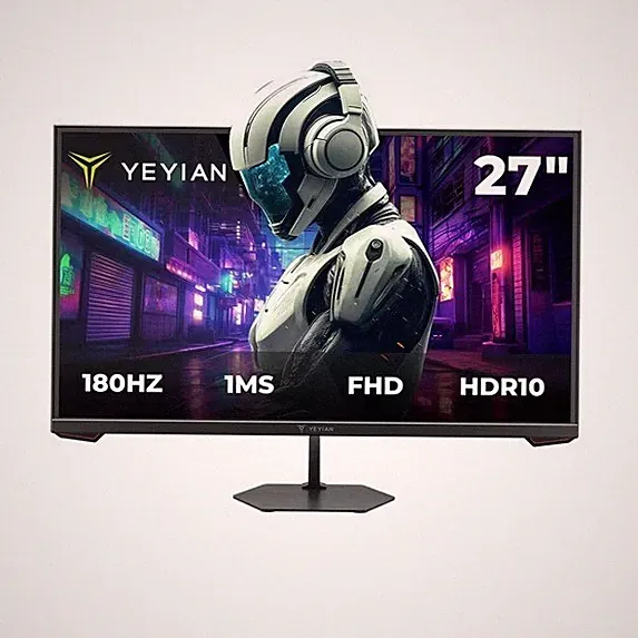Yeyian 27 Gaming Monitor Full HD 180Hz Fast IPS 1ms HDR FreeSync G Sync HDMI