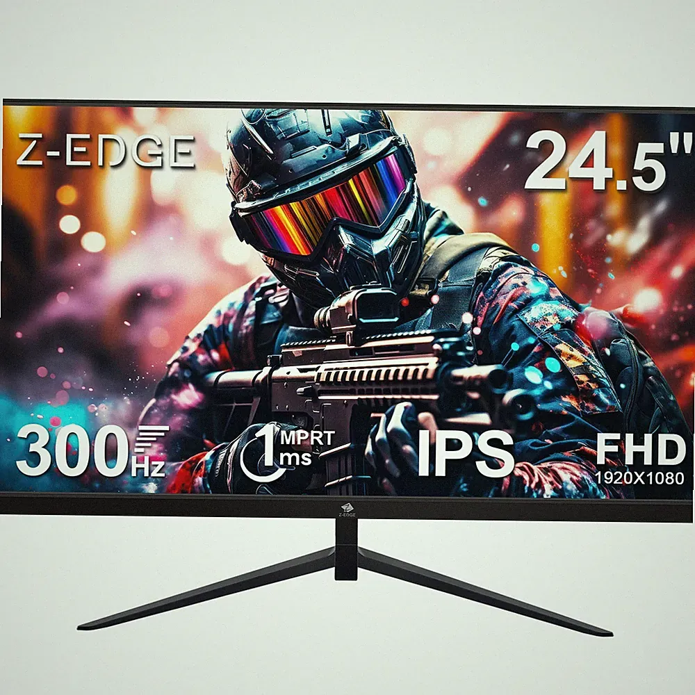 Z-EDGE 24.5" 1080P Full HD 300Hz (DP 1.4) 240Hz (HDMI2.0) 1ms IPS Gaming Monitor