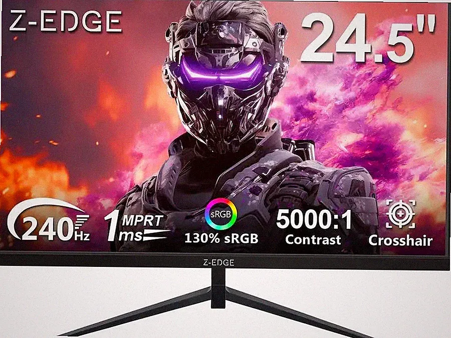 Z-Edge 24.5" UG25I Gaming Monitor 1080p 240Hz 350-Nit 1ms 75x75mm Excellent
