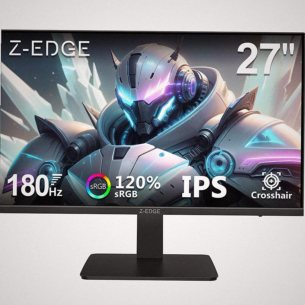 Z-EDGE 27" 1080P 180Hz 1ms Fast IPS Gaming Monitor, 120% sRGB, HDMI 2.0, DP 1.4