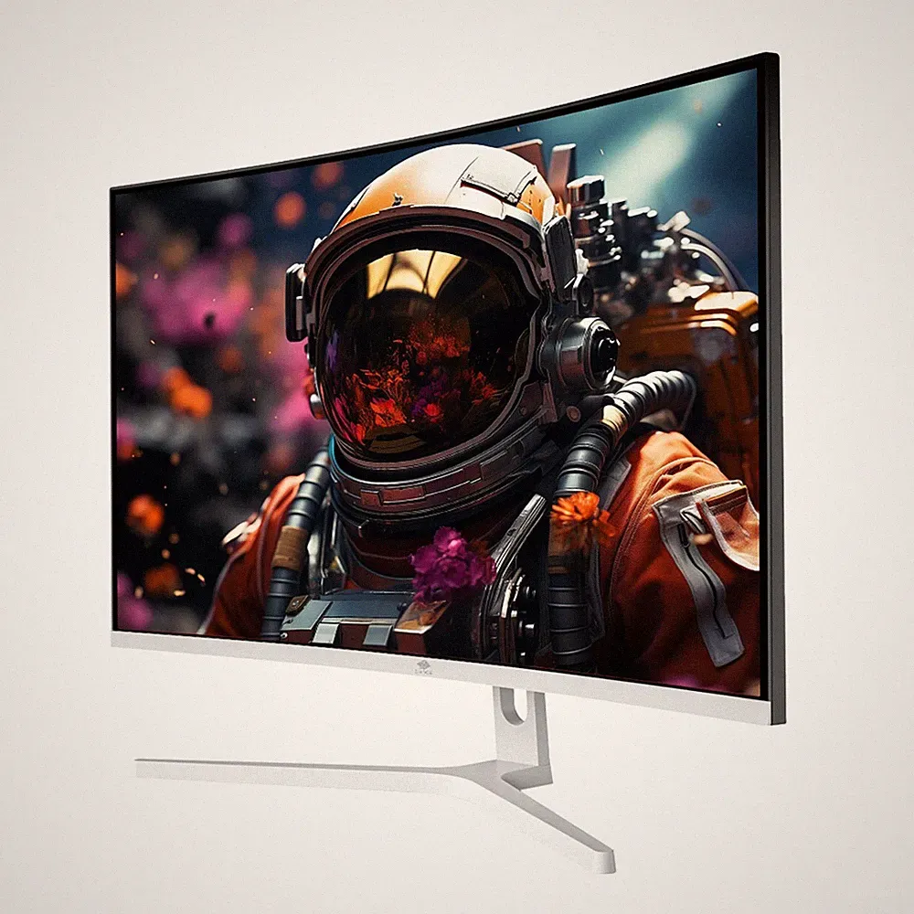 Z-EDGE 27" 1080P 300Hz 1ms Ultra-Slim Bezel Curved Gaming Monitor - Black/White