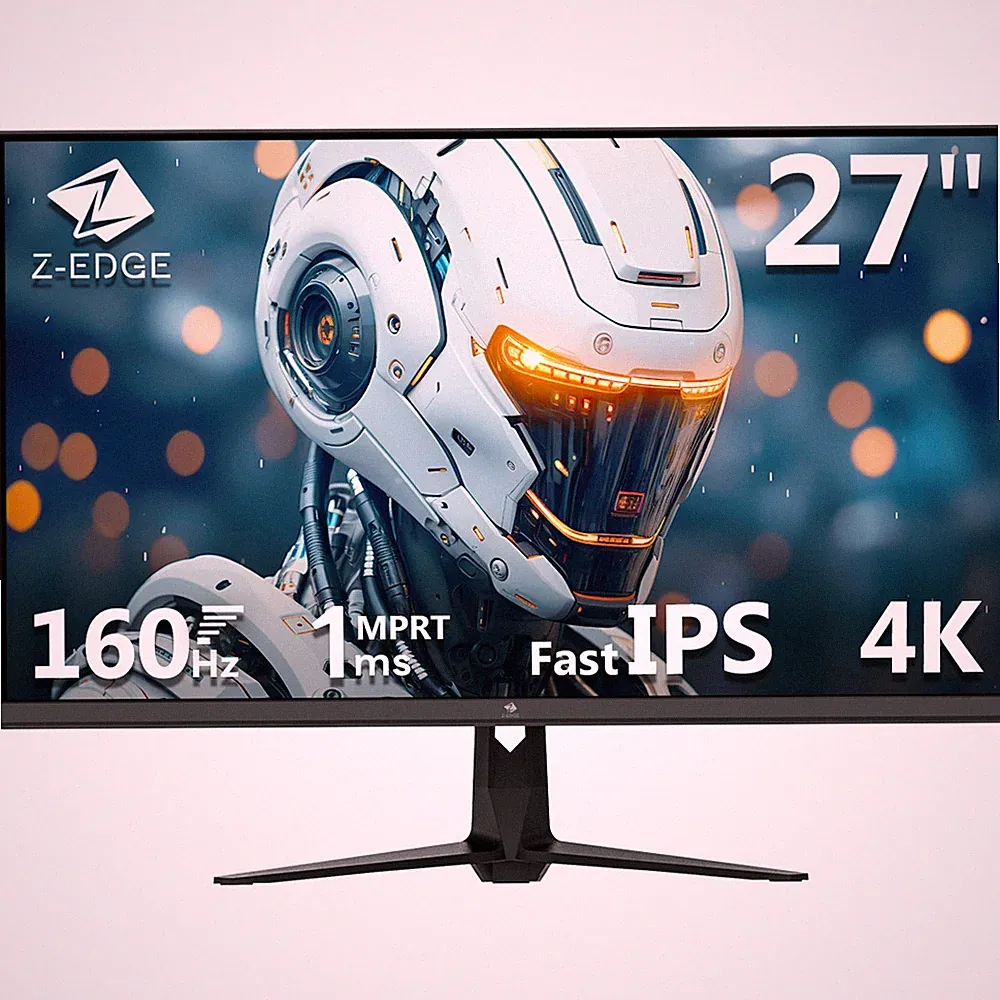 Z-EDGE 27" 4K 3840X2160 160Hz 1ms Fast IPS Gaming Monitor, HDMI2.0 x2， DP1.4 x2