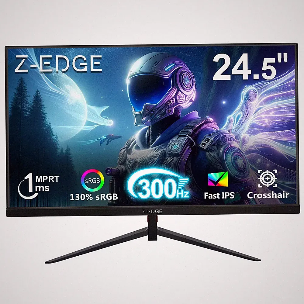 Z-EDGE UG25S 24.5 Inch Gaming Monitor, 300Hz Refresh Rate, 1ms MPRT, FHD 1080P