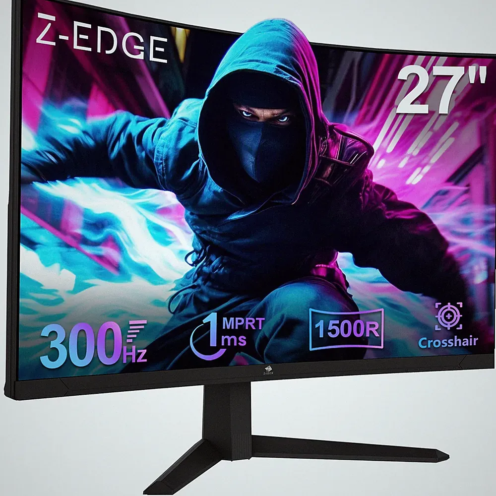 Z-EDGE UG27S 27" 1920x1080 300Hz 1ms VA 1500R Curved Gaming Monitor with HDMI DP