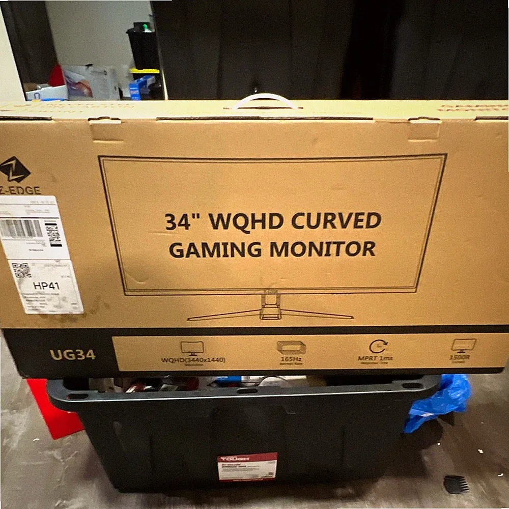 Z-EDGE UG34 34in Ultrawide Curved VA WQHD 3440x1440 165Hz 1ms Monitor