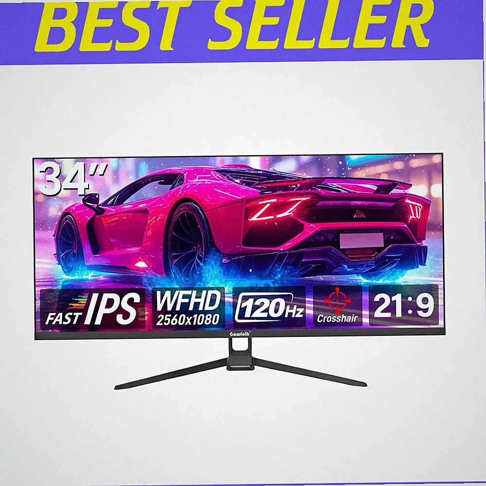 Zero Frame 34" Ultrawide PC Screen 2560x1080P