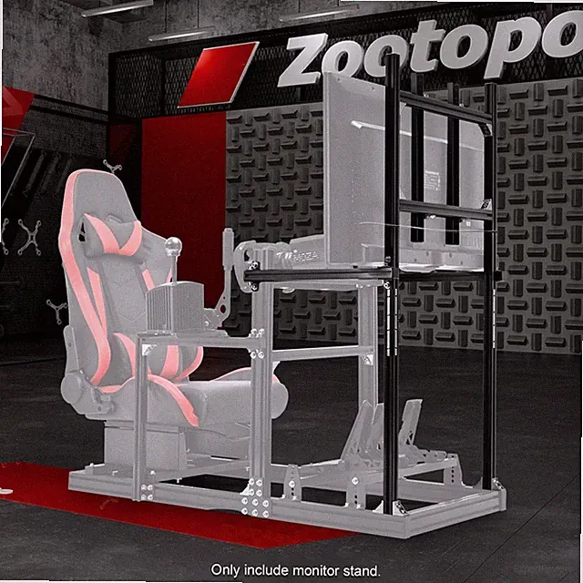 Zootopo Racing Sim Cockpit Monitor Stand Supporting Monitors From 27 To 65 In