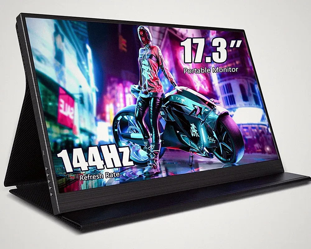 ZSCMALLS Portable Monitor 17.3" 144Hz 1080P FHD Gaming Display HDR IPS USB-C