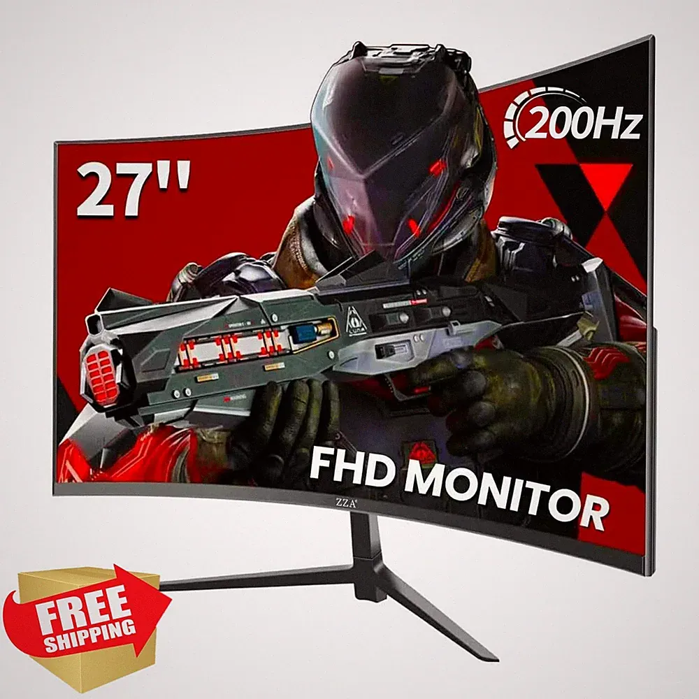 ZZA 27 inch curved gaming monitor