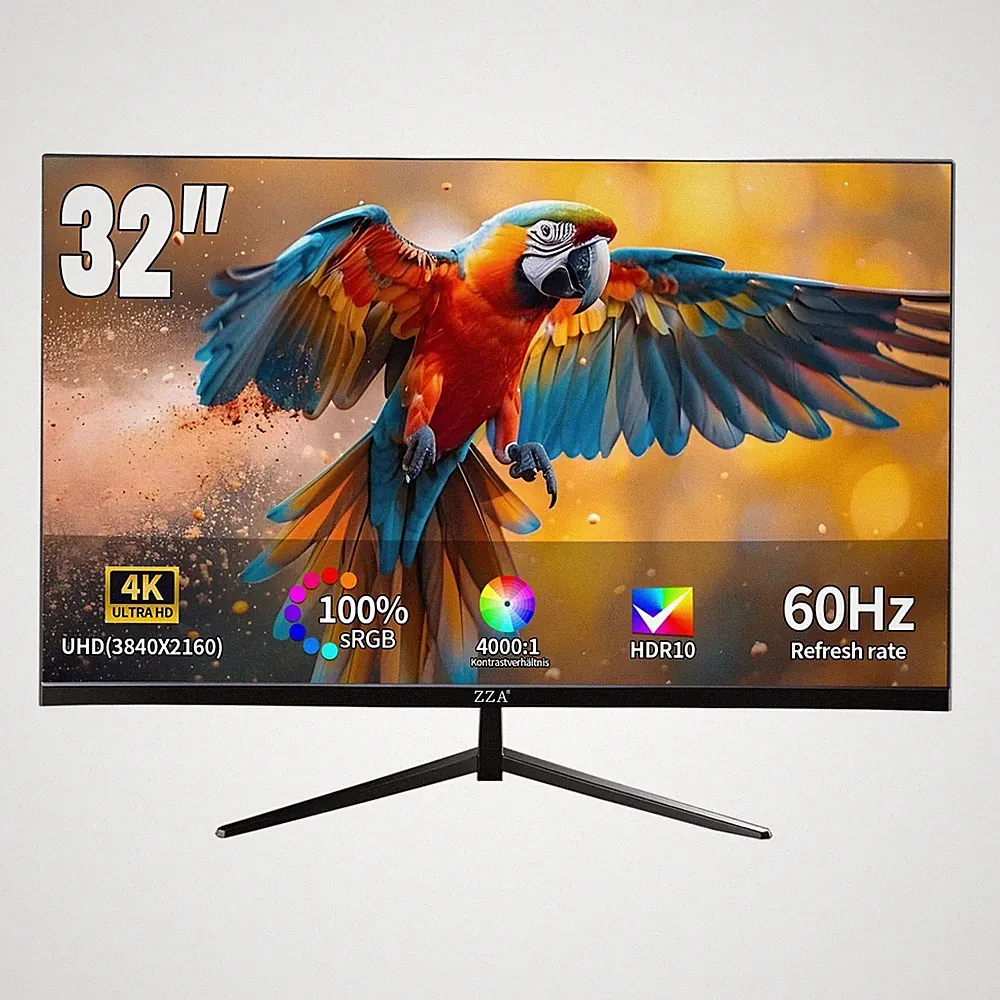 ZZA 32" 4K Gaming Monitor - UHD（3840 * 2160） 60Hz Computer Monitor